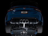 AWE Track Edition Exhaust for FL5 Civic Type R - Triple Chrome Silver Tips - Mounted